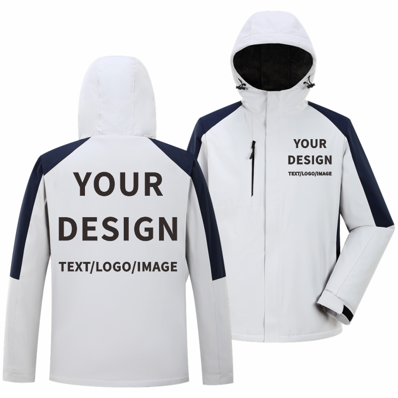Embroidery Design Logo - Giacca casual invernale Logo del marchio