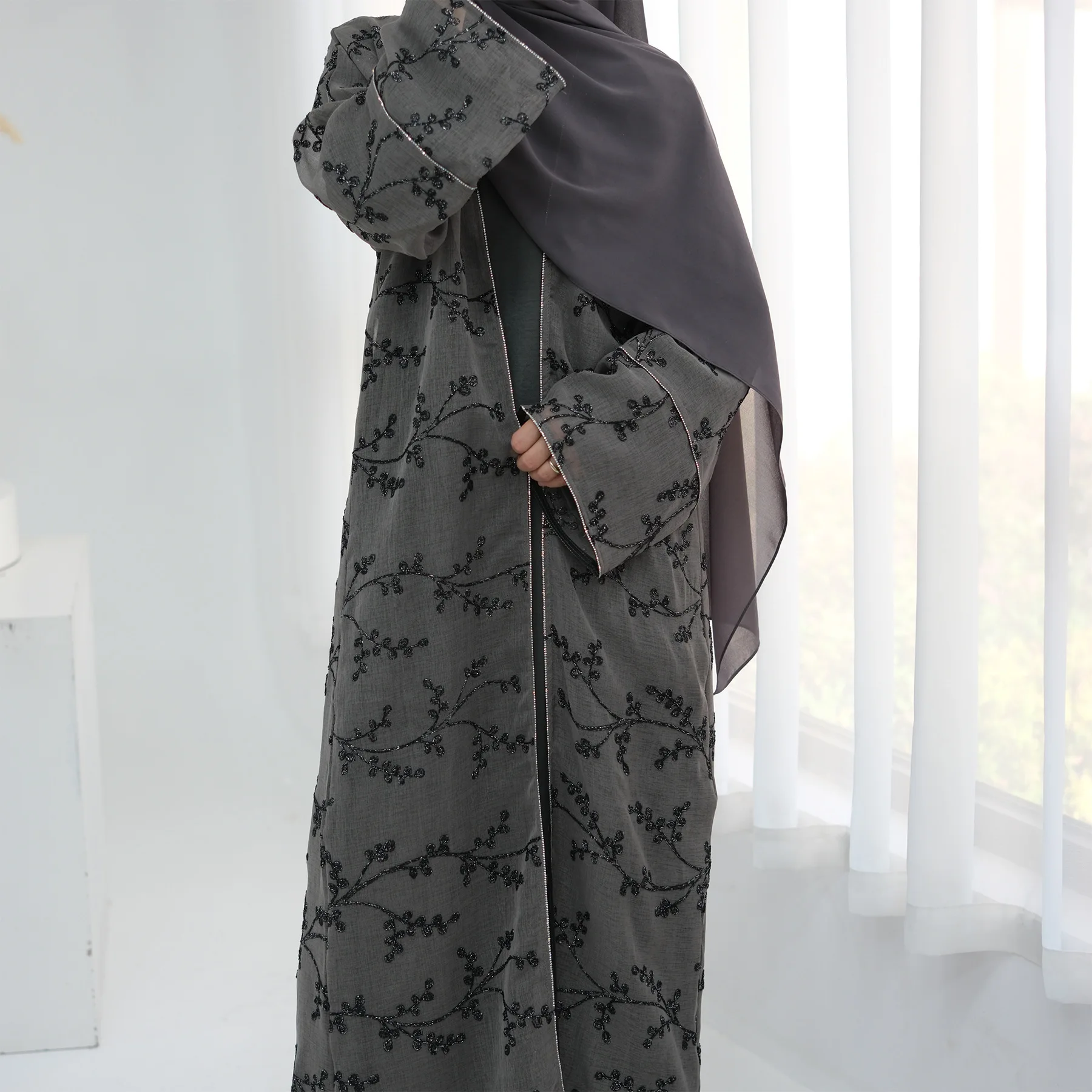 Embroidery Kebaya - Cardigan Kimono Ricamato da Donna, Abito