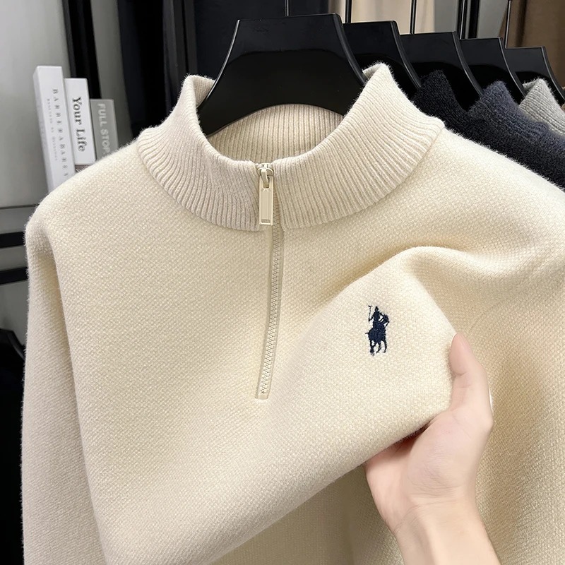 Maglione di Alta Gamma con Col - Embroidery Design Logo recensione e prezzo