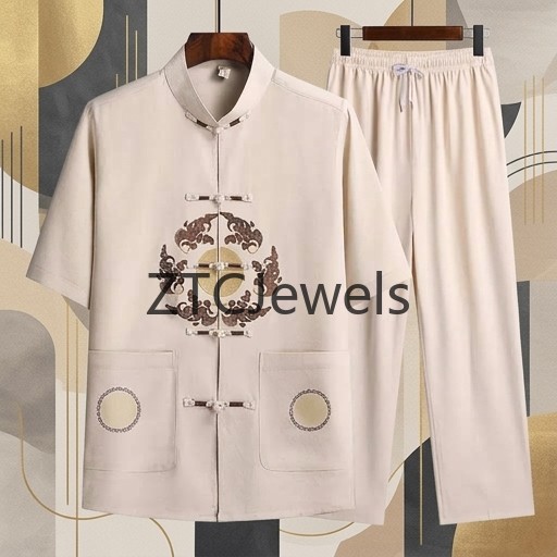 Completo Tradizionale Cinese K - Embroidery Cotton Shirt recensione e prezzo