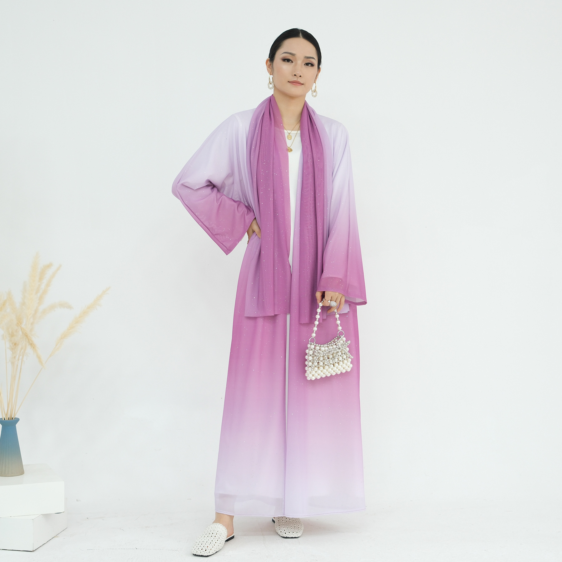 Cardigan Kimono Sfumato per Ei - Embroidery Kebaya recensione e prezzo
